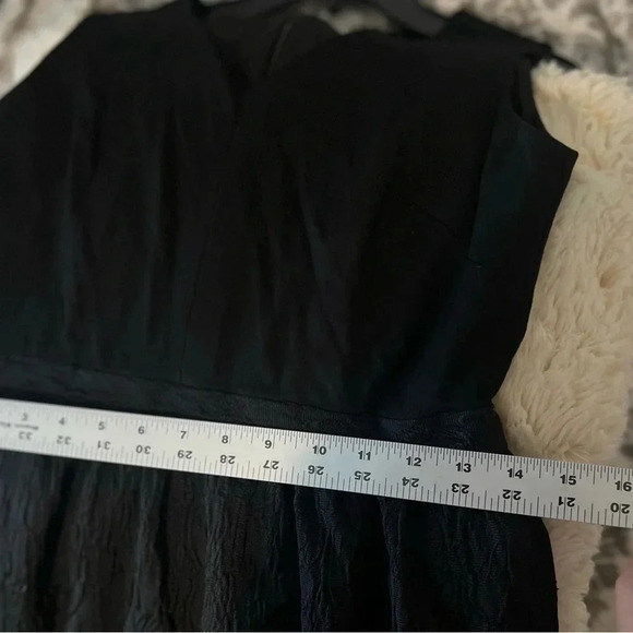 Cynthia Steffe midi black A-line textured bottom dress color black size 6 - Picture 5 of 7